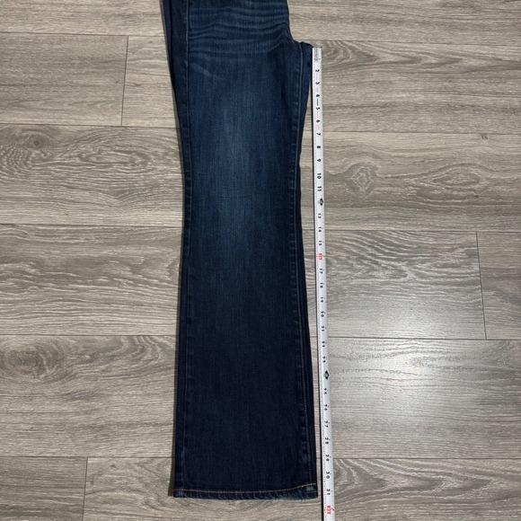 American Eagle Outfitters Women Stretch Slim Boot Jeans Dark Wash Sz 6 Low Rise - Picture 11 of 12